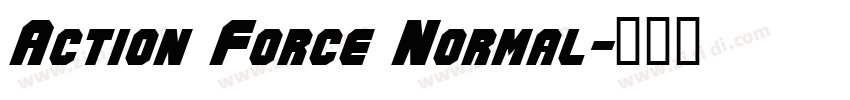 Action Force Normal字体转换